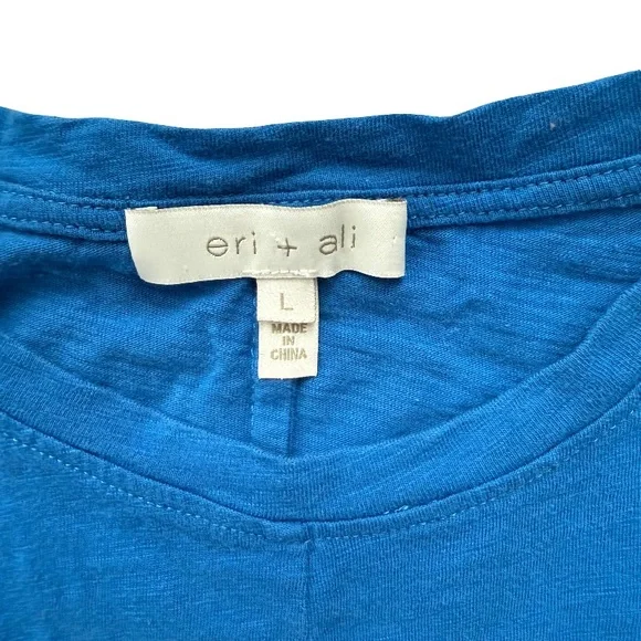 Anthropologie Eri + Ali Evie Pure Cotton Sleevless Peplum Flowing Blouse - Picture 3 of 5